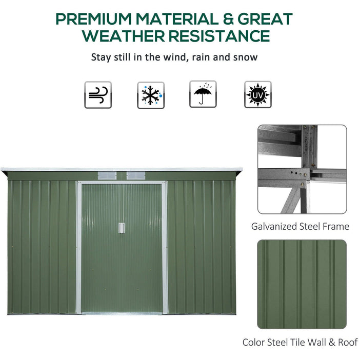 9x4 Metal Shed