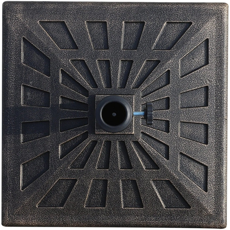 Square Parasol Base, 15kg, Bronze Outsunny