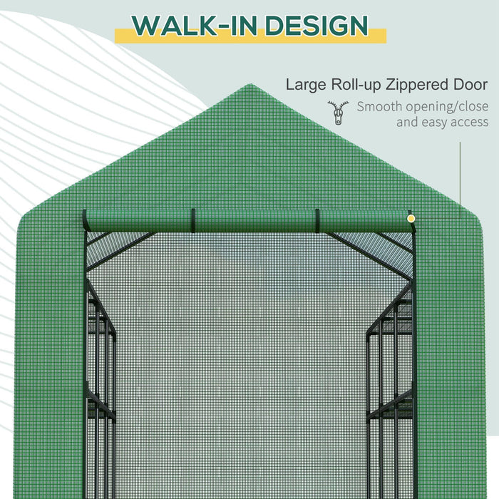 Walk In Greenhouse, Removable Cover, 244x180x210cm