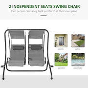 Canopy Swing Seat, Modern Garden Swing Seat, Outdoor Outsunny