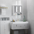 Wall Mounted Bathroom Cabinet with Mirror With Shelf Kleankin