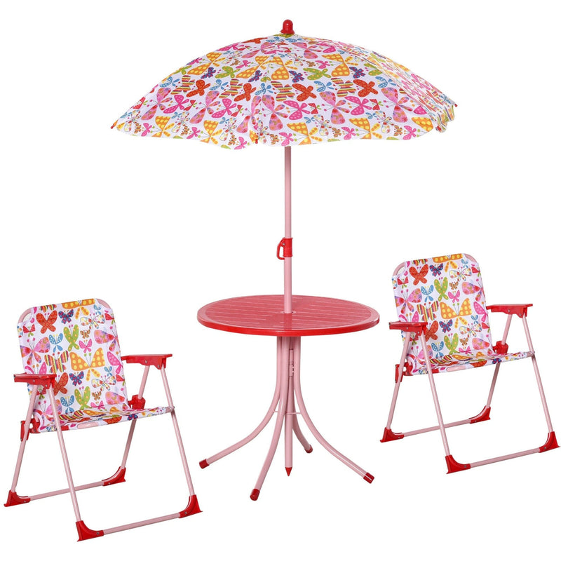 Kids Colour Stripes Picnic Set with Parasol