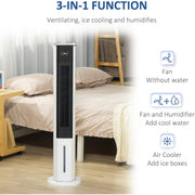 42" White Portable Air Humidifier Cooler Homcom