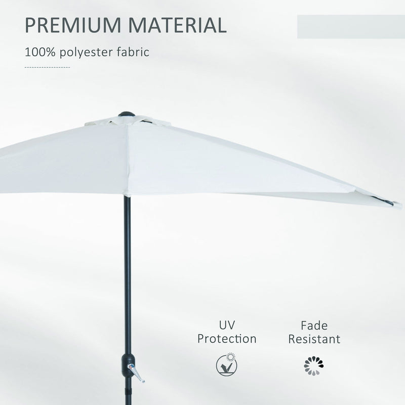 3m Half Parasol Umbrella - No Base