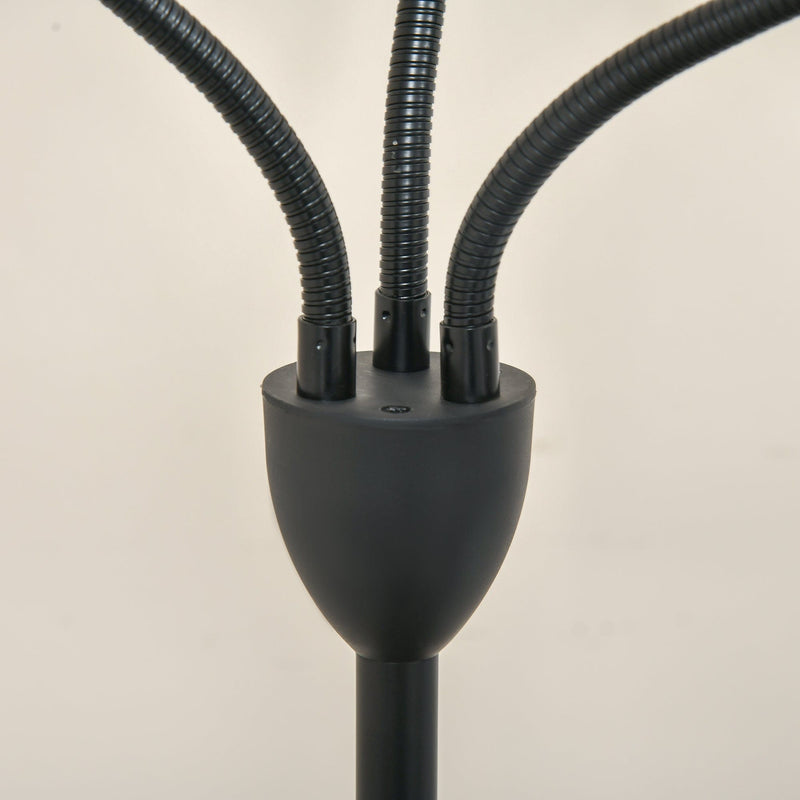 Arc Tree Floor Lamp, 3 Rotating Lights, Steel Frame