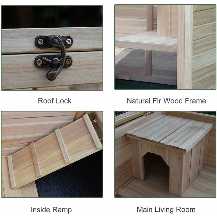 Indoor Wooden Rabbit Hutch