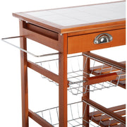 Folding Cloth Rail Adjustable Garment Rack With Wheels (4 Layer)