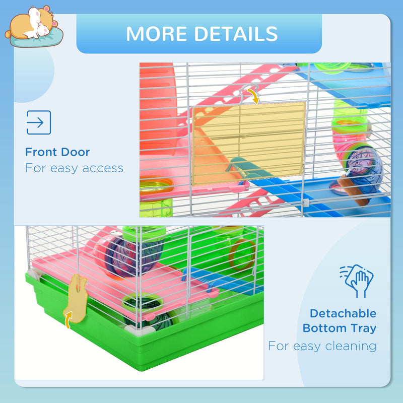 5 Tier Hamster Cage, Green