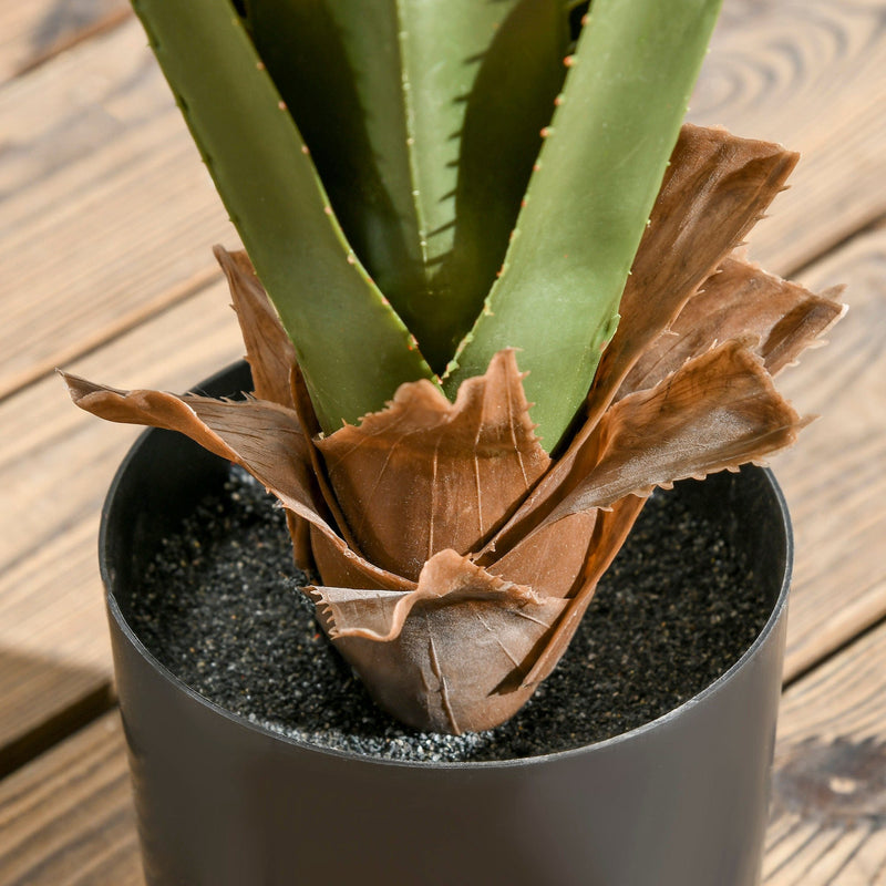 Artificial Green Agave Plant in Pot