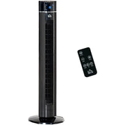 42" Anion Tower Fan with Remote, 3 Speed, Oscillation, Black Homcom