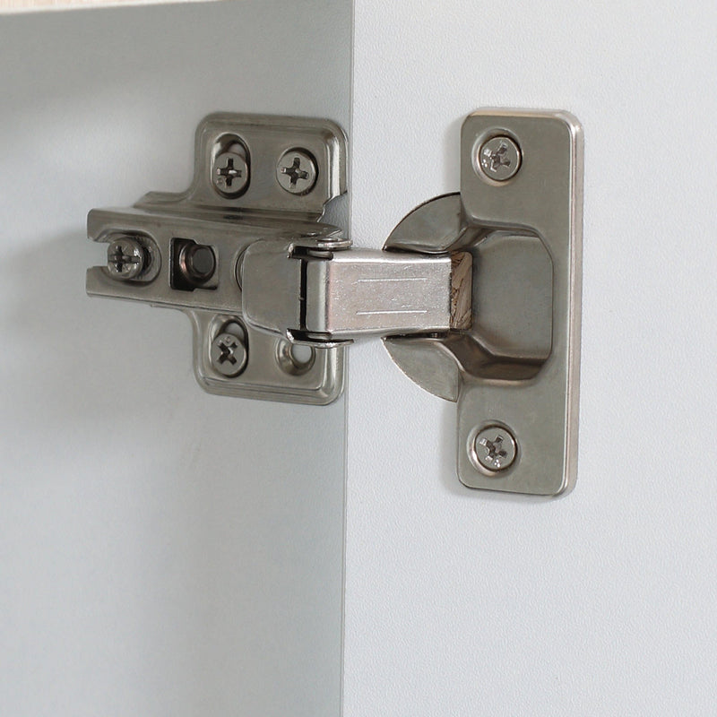 White Floor Standing Bathroom Sink Cabinet With Double Doors