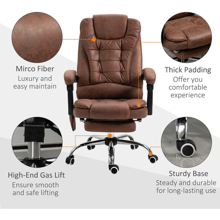 Massage Heated Office Chair, High-Back