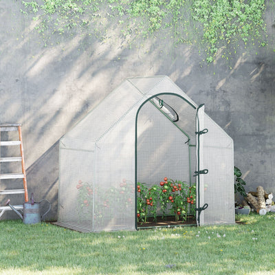All-Season Portable Greenhouse, Steel Frame, 180x100x168cm Outsunny