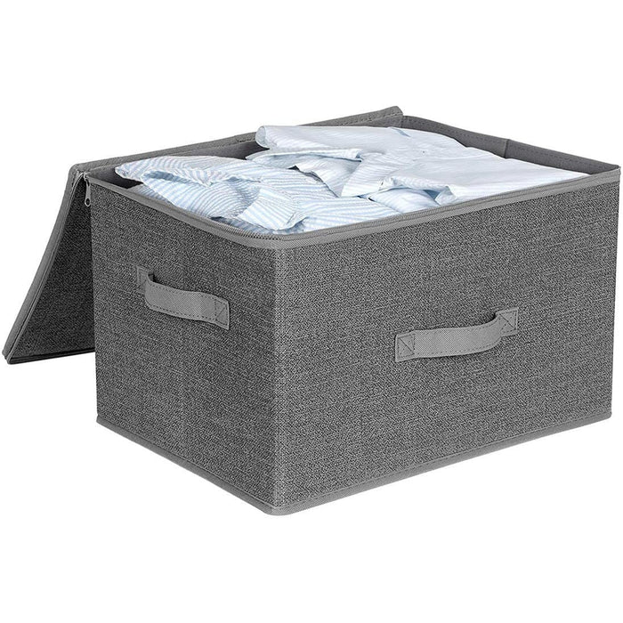 Foldable Storage Basket Bins (Set of 3) Grey