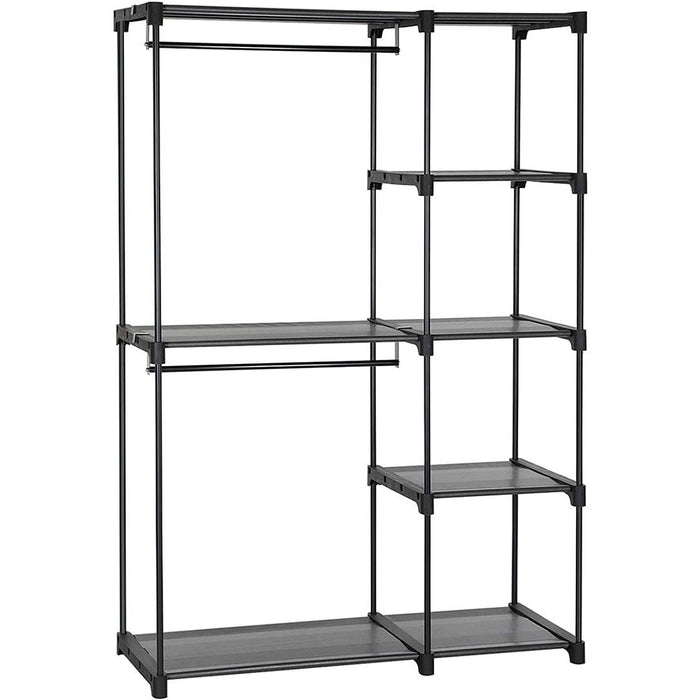 Freestanding Wardrobe Organiser, 43 x 112 x 165 cm, Black