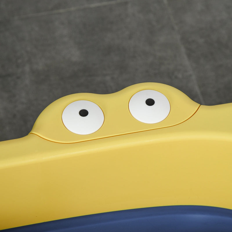 Collapsible Baby Tub, Crocodile Shape, Stool Seat, 0-6 Yrs