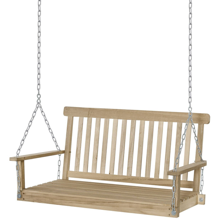 2 Seater Wooden Porch Swing Bench (Swing Bench Only)