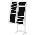 White Full Length Mirrored Jewellery Cabinet by Songmics SONGMICS