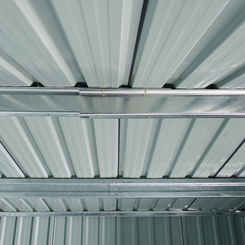 8x6 Metal Garden Shed, Apex Roof