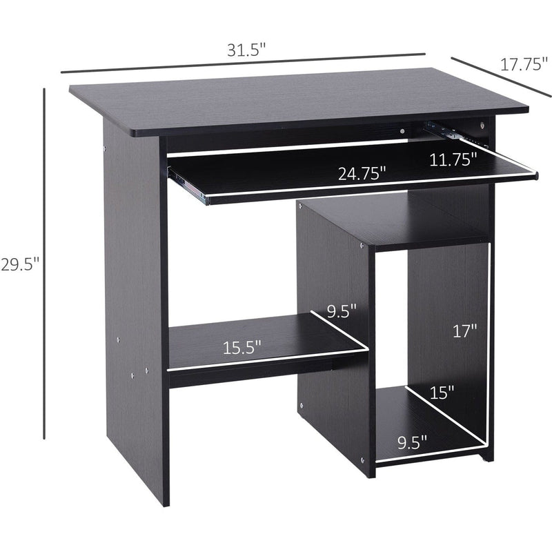 Computer Table with Keyboard Tray
