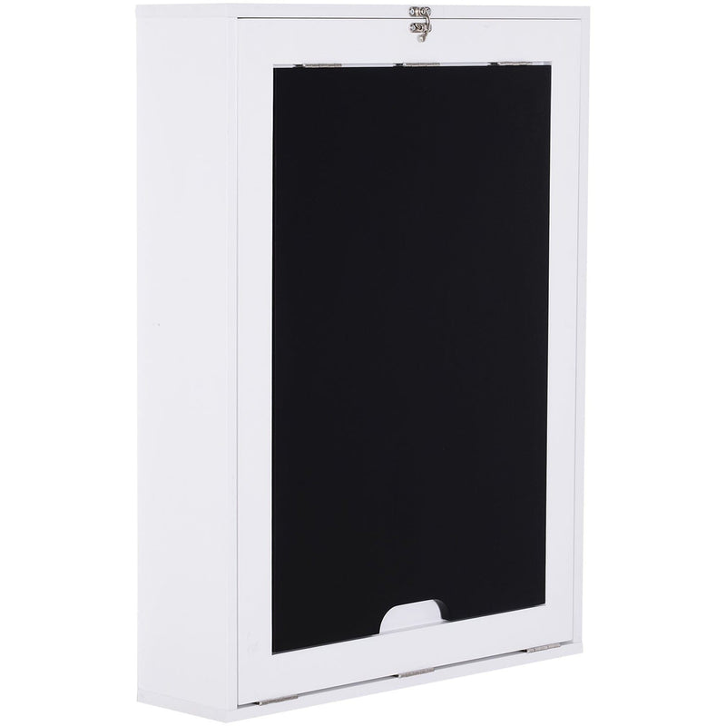 Wall Mounted Folding Table With Chalkboard and Shelf