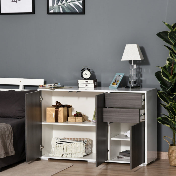 Modern Storage Cabinet For Living Room, L117 x W36 x H74cm