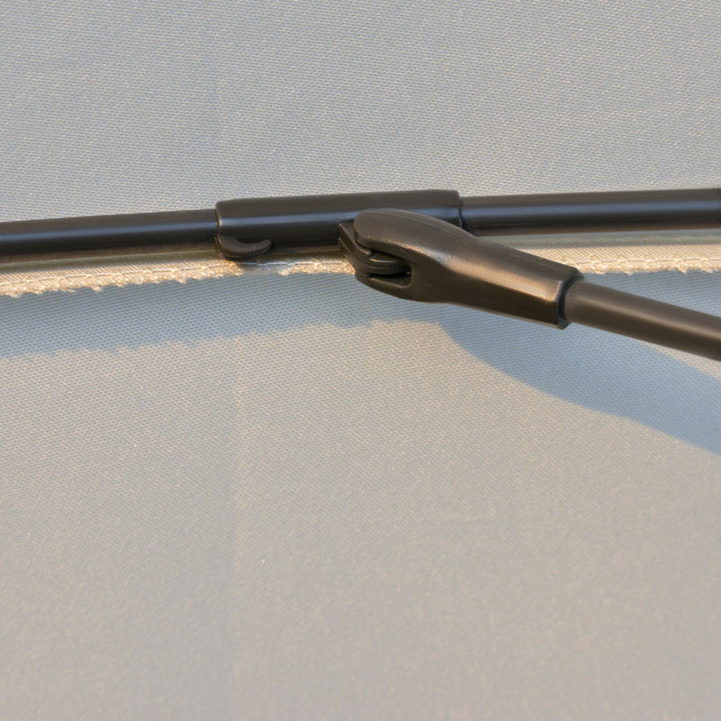 Round Patio Parasol, 2.5m, Tilt Crank, 18 Ribs