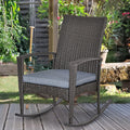 Rattan Outdoor Rocking Chair Outsunny