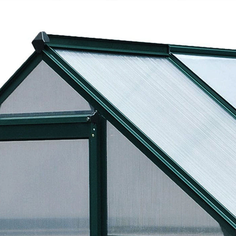 Polycarbonate Greenhouse, Walk In, Galvanised Frame, Clear