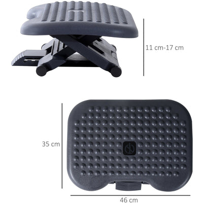 Footrest For Office, Eases Pressure on Lower Back Homcom