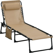 Portable Sun Lounger For Beach, Garden, Pool Outsunny