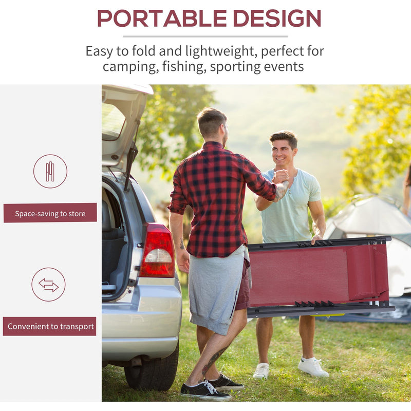 Folding Wooden Deck Chairs, Set of 2