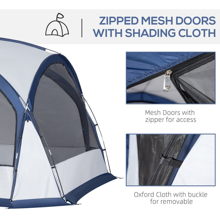 Dome Tent 6 Person, Easy Setup, Zipped Doors, Carry Bag