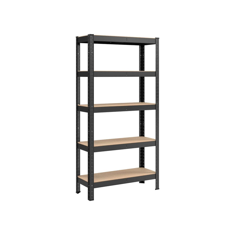 Metal Shelves For Garage 75x30x150cm Black by Songmics