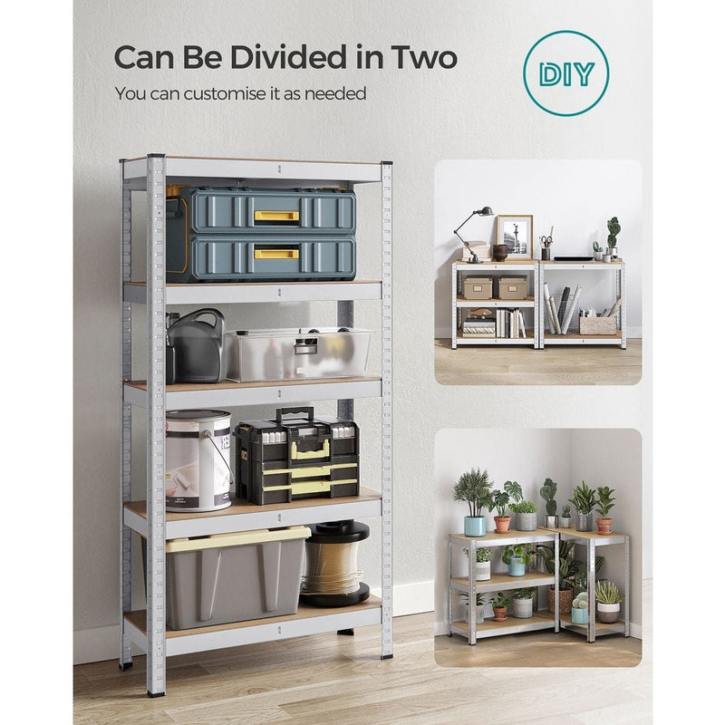 Metal Shelves For Garage 75x30x150cm Galvanised