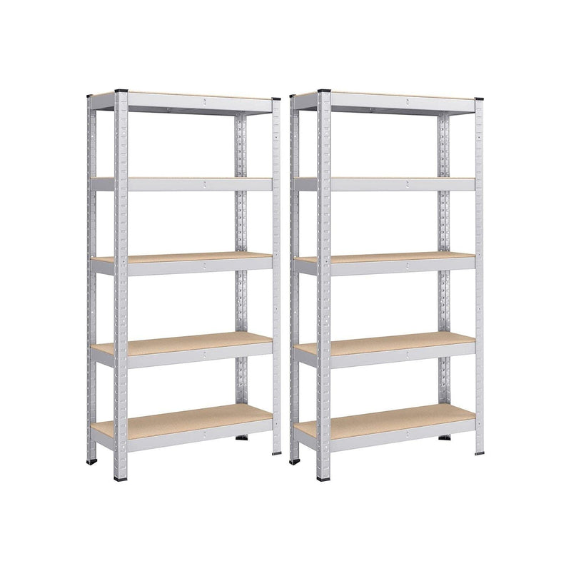 Songmics 2 Pack Metal Shelves For Shed Garage, 75x30x150cm Songmics