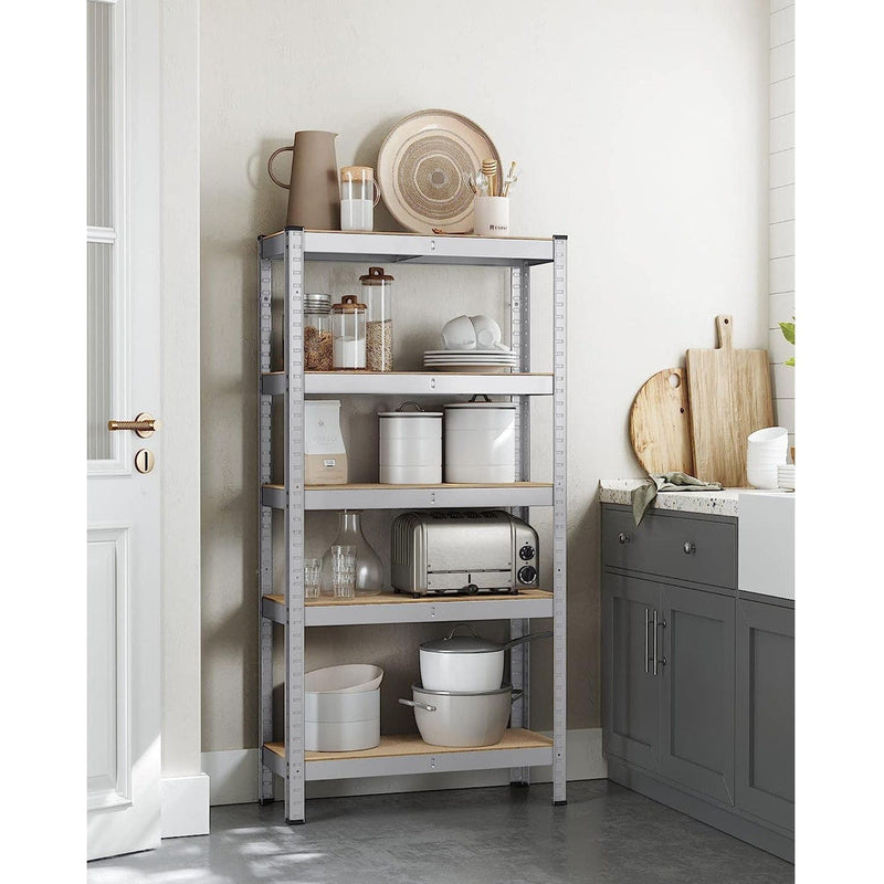 Songmics 2 Pack Metal Shelves For Shed Garage, 75x30x150cm Songmics