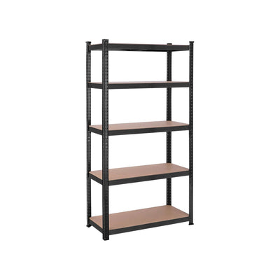 Black Shed Storage Shelves 90x40x180cm by Songmics Songmics