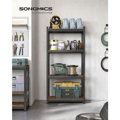 Songmics Garage Racking 40x80x160cm, Rustic Brown/Black Songmics