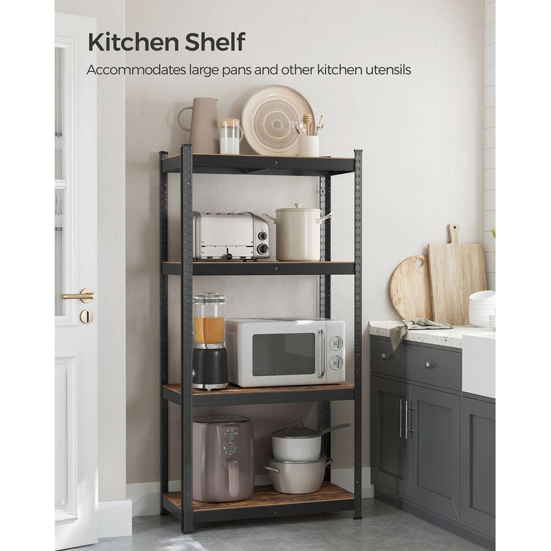 Songmics Garage Racking 40x80x160cm, Rustic Brown/Black