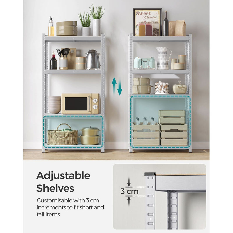 Songmics Garage Racking 40x80x160cm Silver