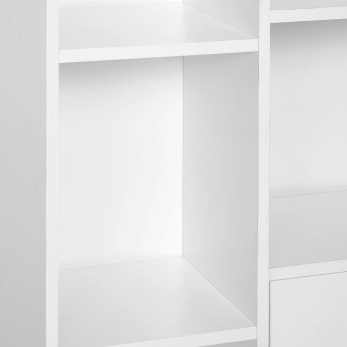 Bookcase With Cupboard, 80W x 23W x 123H cm