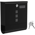 Post Box For House With Lock, Black SONGMICS