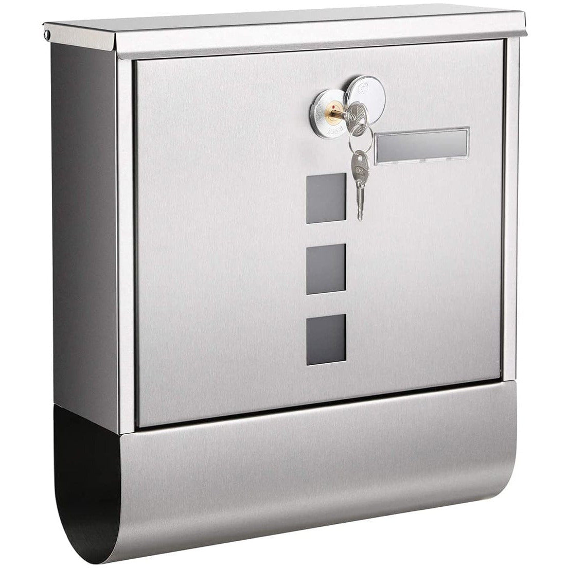 Stainless Steel Wall Mounted Post Box With Newspaper Holder — Opal Retail