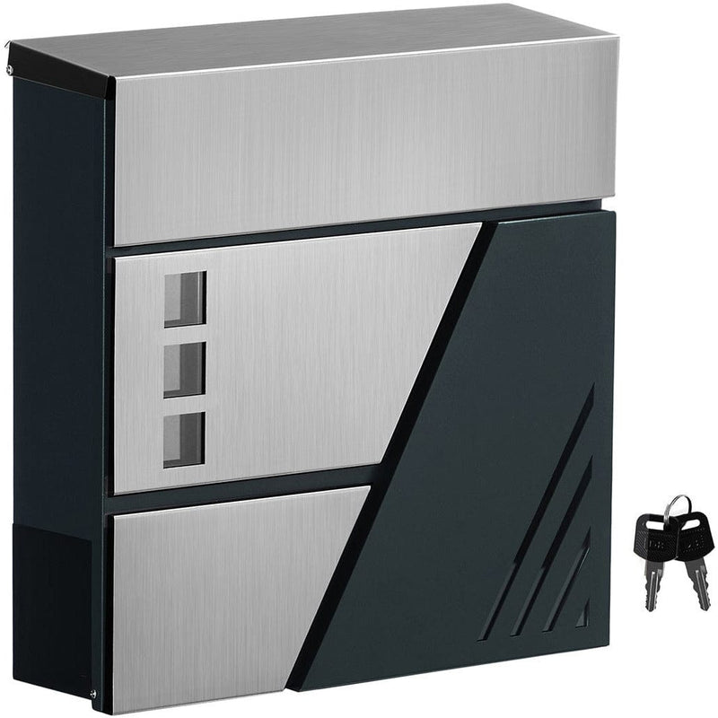 Large Lockable Wall Mounted Letter Box by Songmics