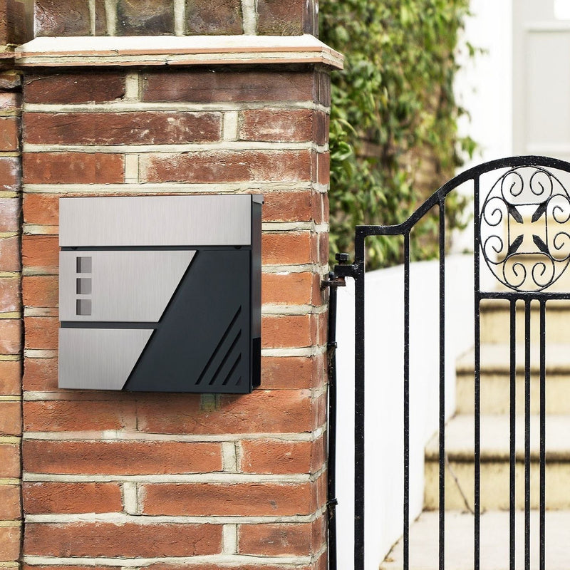 Large Lockable Wall Mounted Letter Box by Songmics