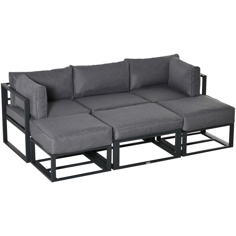 Stylish Garden Daybed Sofa Set with Coffee Table Outsunny
