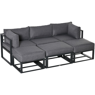 Stylish Garden Daybed Sofa Set with Coffee Table Outsunny