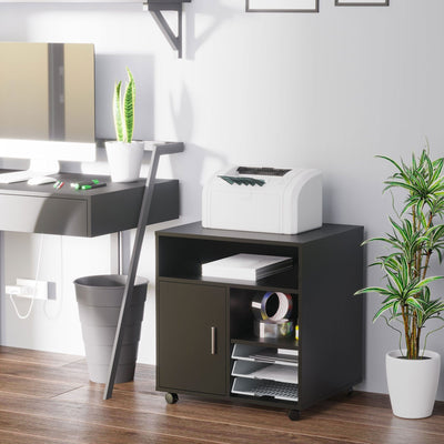Mobile Printer Stand Unit, Modern, L60 x W50 x H65.5 cm Homcom