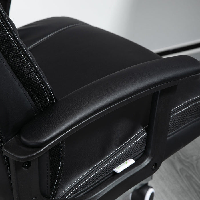 Vibration Massage Office Chair Black